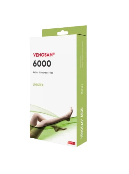 Meia Elástica Unissex P Venosan 6000 Meia-Coxa (AGH) 30-40 mmHg + E-book