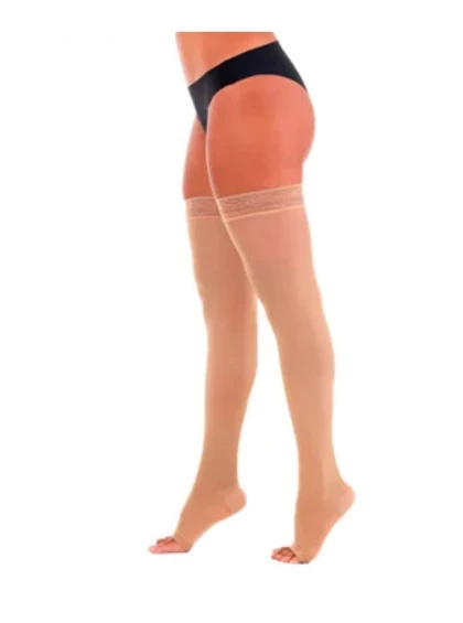 Meia Elástica Unissex P Venosan 6000 Meia-Coxa (AGH) 30-40 mmHg + E-book