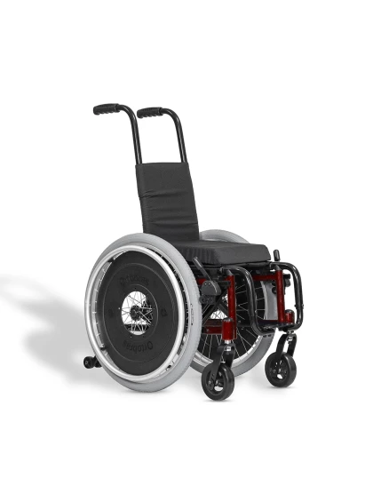 Cadeira de Rodas Infantil Mini K Assento 30cm Vermelho Perolizado Ortobras