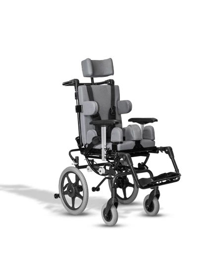Carrinho Linha Postural T1 Preto com Estofado Preto 42/40/45 Ortobras