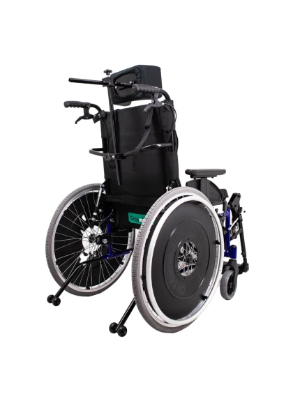 Cadeira de Rodas MA3R Alumínio 50cm Azul Reclinável Ortomobil
