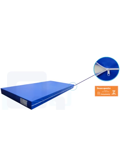 Colchão Hospitalar Impermeável 1,88x0,88m P/Cama Fawler Altura 14cm D33 Polipro
