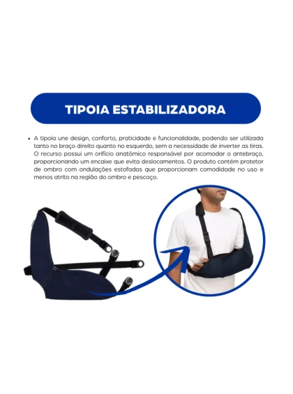 Tipoia Estabilizadora Velpeau Bilateral Estofada C/ Orifício P Mercur