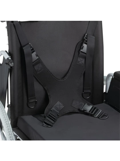 Cadeira de Rodas Tetra Reclinável com Encosto e Cinto até 130 Kg D700 - 48cm - Dellamed