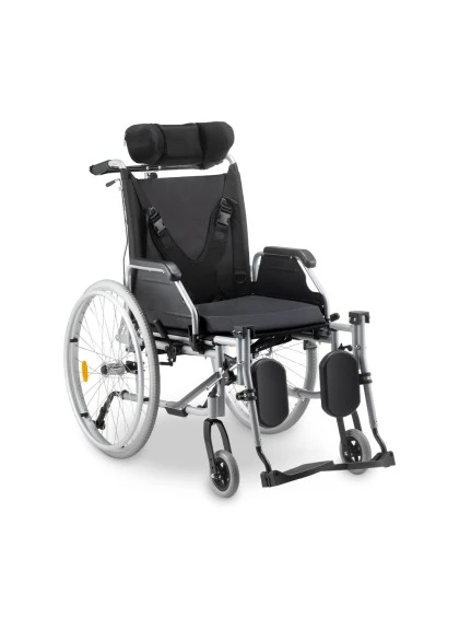 Cadeira de Rodas Tetra Reclinável com Encosto e Cinto até 130 Kg D700 - 48cm - Dellamed