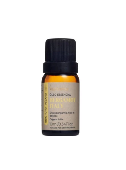 Óleo Essencial Aromaterapia 10ml Bergamot Italy Via Aroma