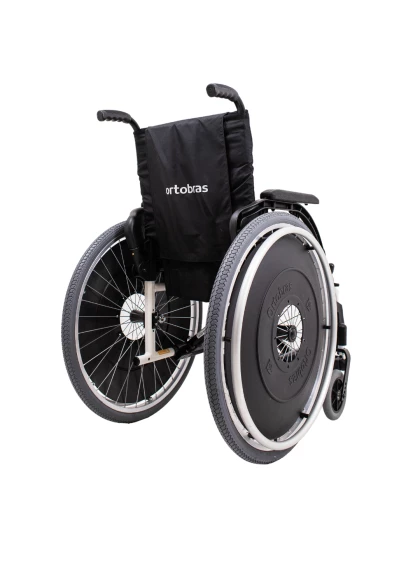 Cadeira de Rodas K3 Alumínio Pés Removíveis 44cm Branco Ortobras