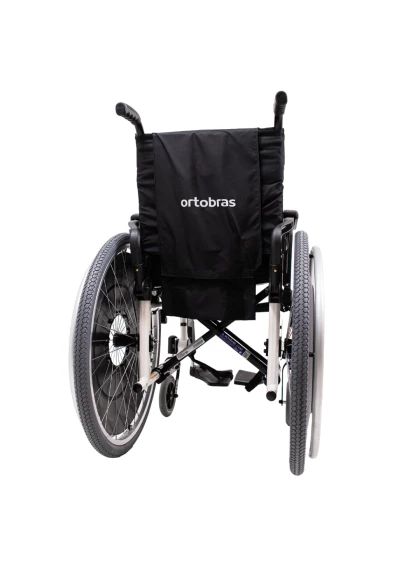Cadeira de Rodas K3 Alumínio Pés Removíveis 44cm Branco Ortobras