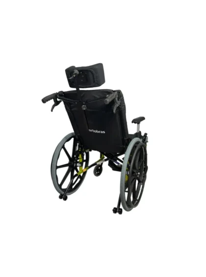 Cadeira Rodas Avd Alum Reclinavel 42Cm Verde Oliva Ortobras 