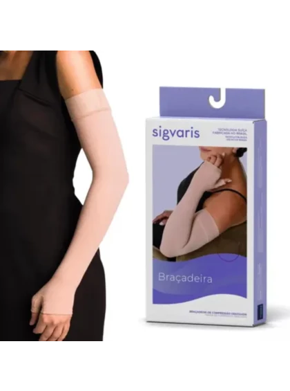 Braçadeira até a Mão com Polegar 20-30mmHg Média Compressão Sigvaris G3