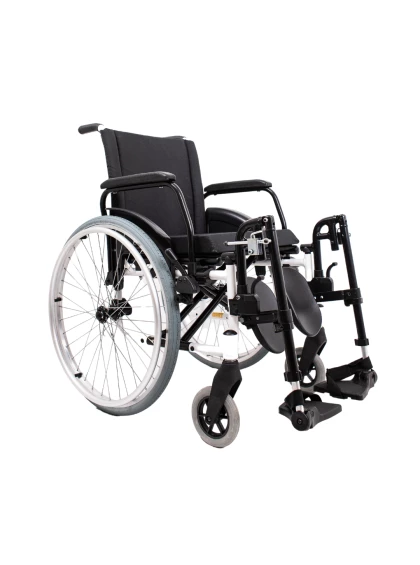 Cadeira de Rodas K2 Alumínio Pés Eleváveis 44cm Branco Ortobras