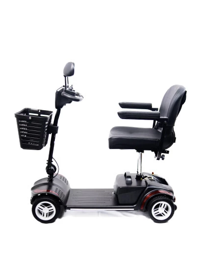 Cadeira de Rodas Motorizada Scooter Elétrica Dobrável até 136kg - Vermelha