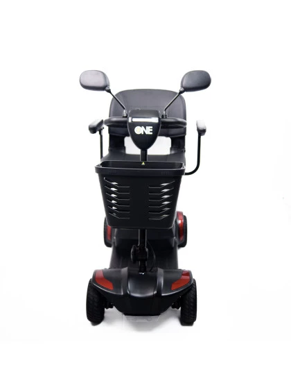 Cadeira de Rodas Motorizada Scooter Elétrica Dobrável até 136kg - Vermelha