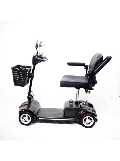 Cadeira de Rodas Motorizada Scooter Elétrica Dobrável até 136kg - Vermelha