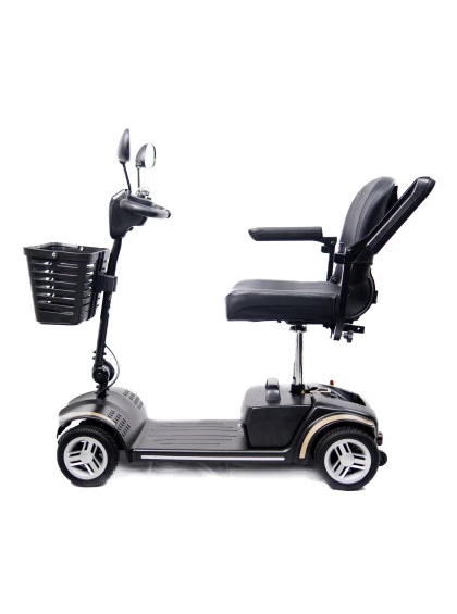 Cadeira de Rodas Motorizada Scooter Elétrica Dobrável até 136kg - Dourada