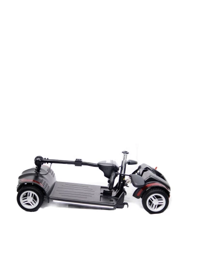 Cadeira de Rodas Motorizada Scooter Elétrica Dobrável até 136kg - Vermelha