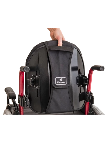 Cadeira de Rodas Monobloco M3 46cm Vermelho Perolizado com Pneus Cinza Ortobras