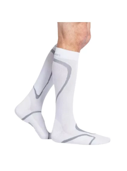 Meia Esportiva Performance 20/30mmHg AD Panturrilha Branco P1 Sigvaris + E-book