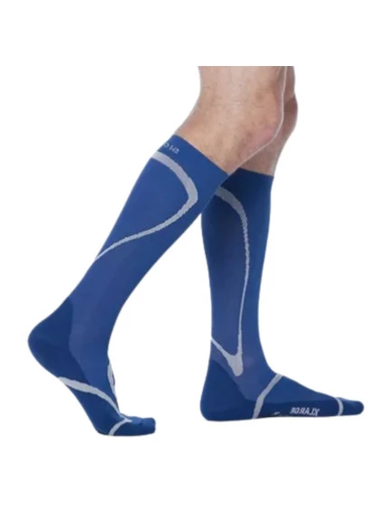 Meia Esportiva Performance 20/30mmHg AD Panturrilha Azul M1 Sigvaris + E-book
