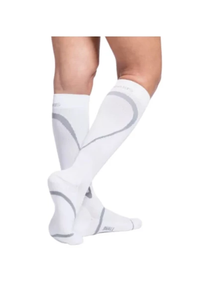 Meia Esportiva Performance 20/30mmHg AD Panturrilha Branco P1 Sigvaris + E-book