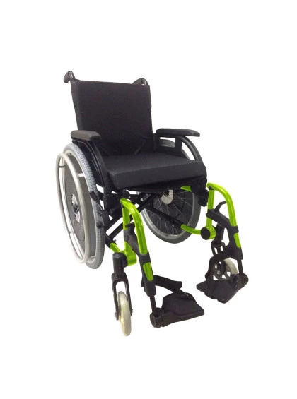 Cadeira de Rodas K3 Alumínio Pés Removíveis 38cm Verde Oliva Ortobras