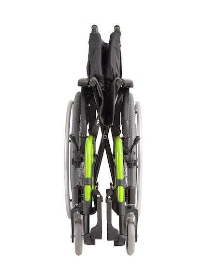 Cadeira de Rodas K3 Alumínio Pés Removíveis 38cm Verde Oliva Ortobras