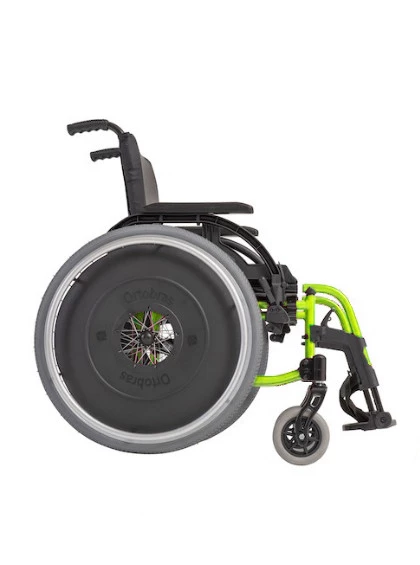Cadeira de Rodas K3 Alumínio Pés Removíveis 38cm Verde Oliva Ortobras