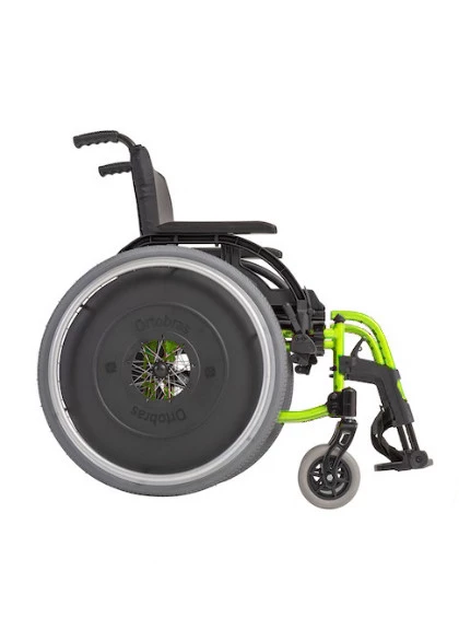 Cadeira de Rodas K3 Alumínio Pés Removíveis 48cm Verde Oliva Ortobras