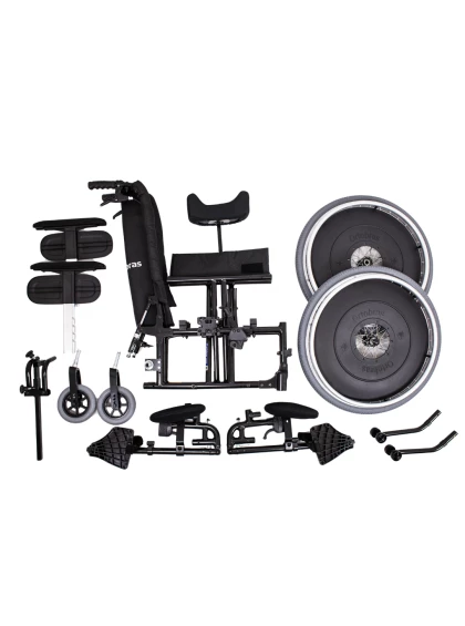Cadeira de Rodas AVD Alumínio Reclinável 42cm Preto Ortobras 
