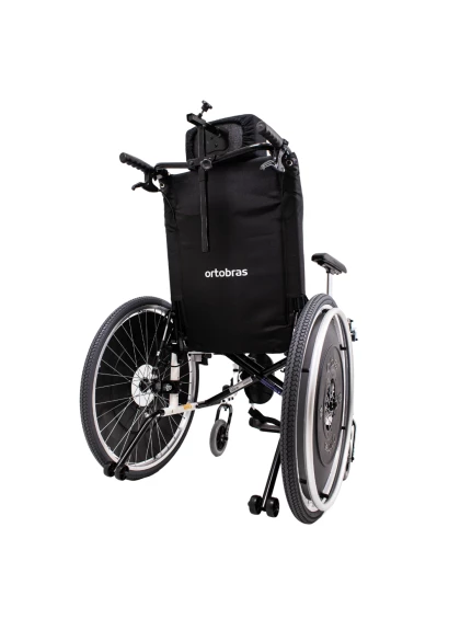 Cadeira de Rodas AVD Alumínio Reclinável 40cm branco Ortobras