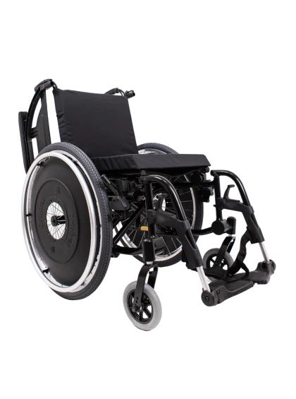 Cadeira de Rodas K3 Alumínio Pés Removíveis 38cm Preto Ortobras