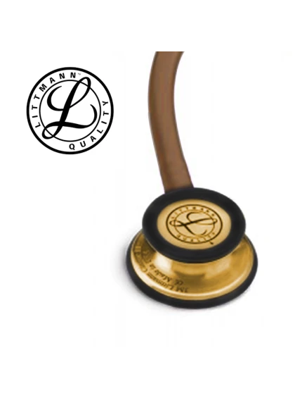 Detalhe de frente do Estetoscópio Littmann Classic III Adulto Chocolate Cobre