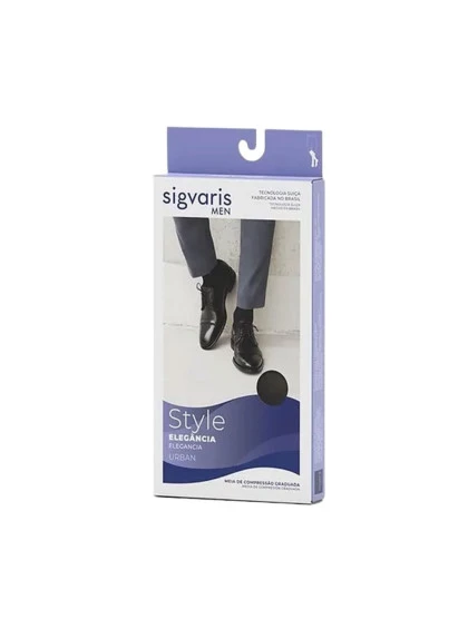 Meia de Compressão 3/4 Sigvaris Actitud 15-20 mmHg Marrom P