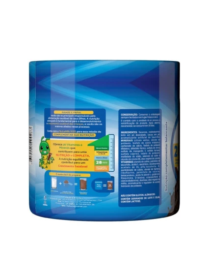 Nutra Milk Kids Kit 2 Unidades Complemento Alimentar Infantil 400g - Morango