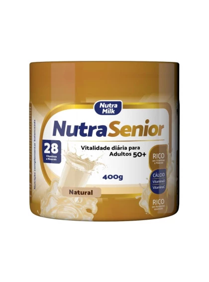 Nutra Senior Adulto 50+ Kit 3 Unidades Complemento Alimentar 400g - Sem Sabor 
