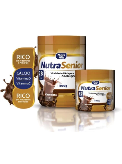 Nutra Senior Adulto 50+ Complemento Alimentar 400g - Chocolate