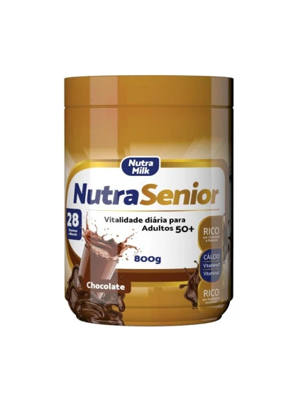 Nutra Senior Adulto 50+ Complemento Alimentar 800g - Chocolate 