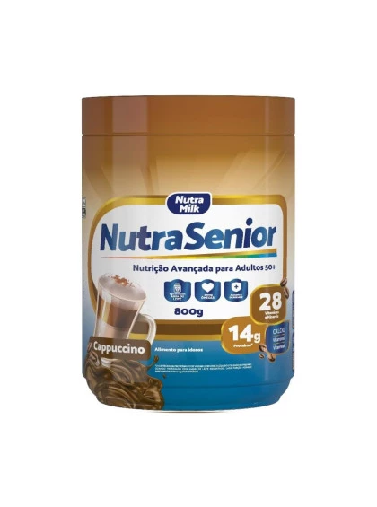 Nutra Senior Adulto 50+ Complemento Alimentar 800g - Cappuccino