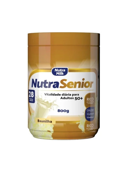 Nutra Senior Adulto 50+ Complemento Alimentar 800g - Chocolate 