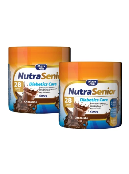 Nutra Senior Adulto 50+ Diabetics Care Zero Açucar 400g - Chocolate