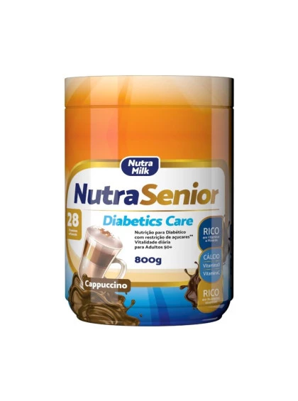 Nutra Senior Adulto 50+ Diabetics Care Zero Açucar 800g - Chocolate