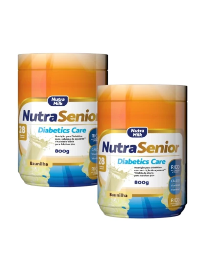 Nutra Senior Adulto 50+ Diabetics Care Zero Açucar 800g - Baunilha