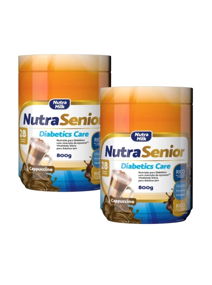 Nutra Senior Adulto 50+ Diabetics Care Zero Açucar 800g - Cappuccino