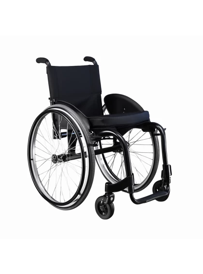 Cadeira de Rodas Monobloco em Alumínio New One - Smart - Preto -44cm