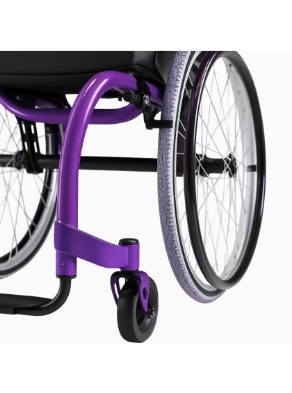 Cadeira de Rodas Monobloco em Alumínio New One - Smart - Roxo - 44x42x40 cm