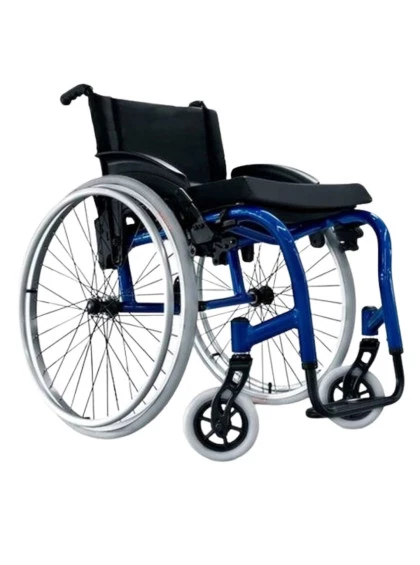 Cadeira de Rodas Monobloco Star Lite 40cm Azul Glacial Ortobras