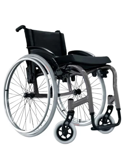 Cadeira de Rodas Monobloco Star Lite 40cm Cinza Ortobras