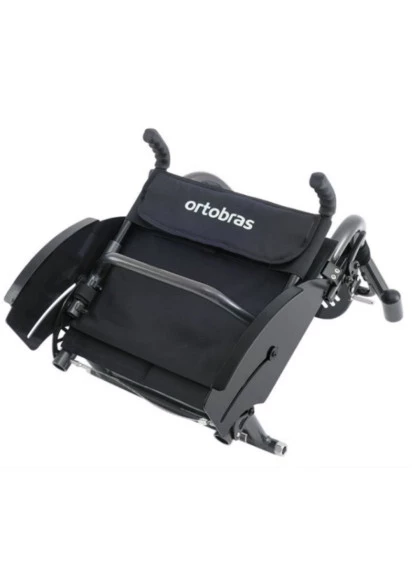 Cadeira de Rodas Monobloco Star Lite 40cm Preto Ortobras
