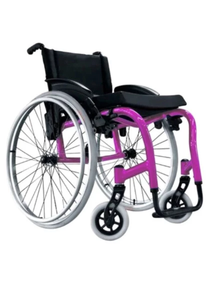 Cadeira de Rodas Monobloco Star Lite 40cm Rosa Pink Ortobras