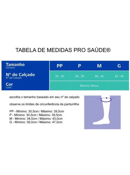 Meia de Compressão Sigvaris Pro Saude 15-20 mmHg G